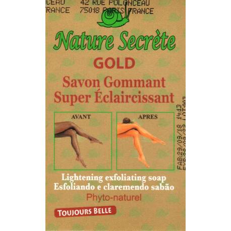 nature secrète gold savon gommant