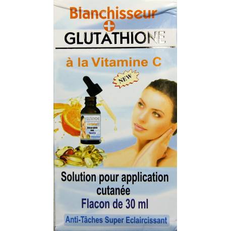 Glutathione  à la vitamine C  solution pour application cutanée
