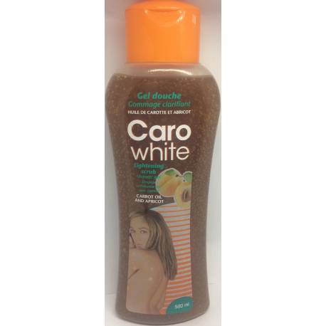 Caro White shower gel lightening scrub