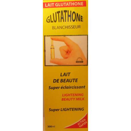 glutathone blanchisseur lait super éclaircissant