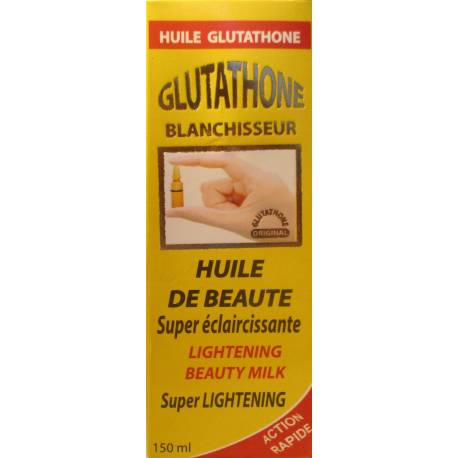 glutathone blanchisseur huile super éclaircissant