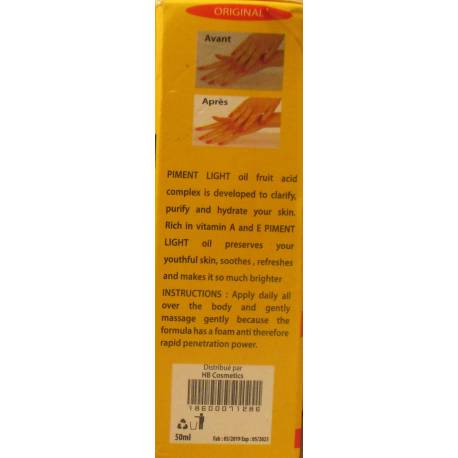 piment doux huile traitant super éclaircissant 