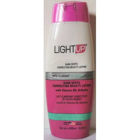 lightup lait clarifiant correcteur de taches noirs