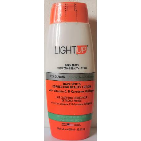 lightup lait clarifiant correcteur de taches noirs