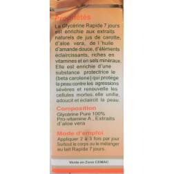 rapide 7 jours glycerine extra eclaircissante 2