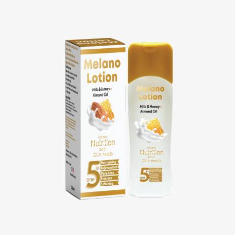 melano lotion au lait, miel et huile d'amande