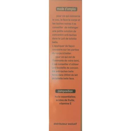 belle face lait éclaircissant et traitant  belle face lait éclaircissant et traitant
