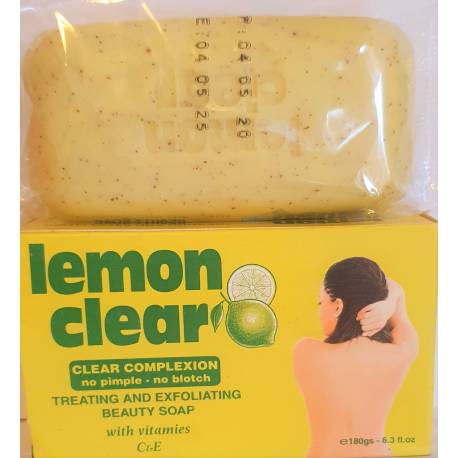 lemon clear savon de beaute traitant et exfoliant 
