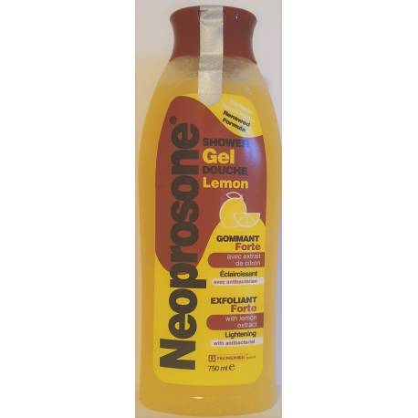 Neoprosone gel douche gommant avec extrait de citron 