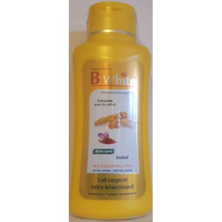 B white lait avec du safran curcuma éclaircissant