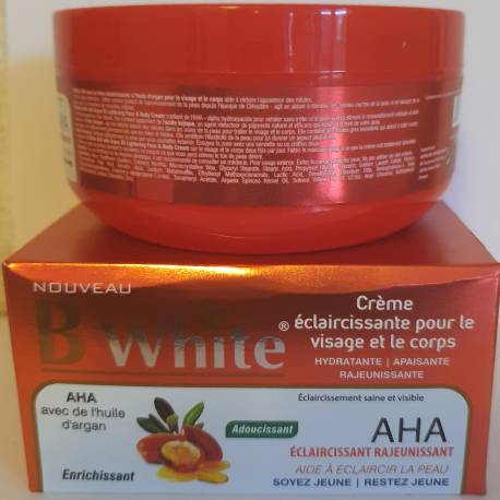 B white créme eclaircissante pour le visage et le corps 