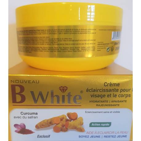 B white créme éclaircissante pour le visage et le corps 
