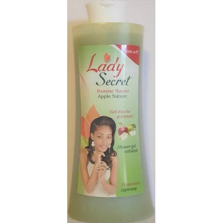 lady secret pomme naturel gel douche gommant