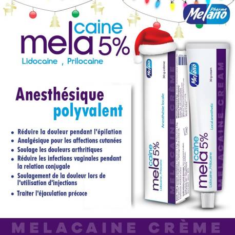 Mela caine 5%  Anesthésie locale