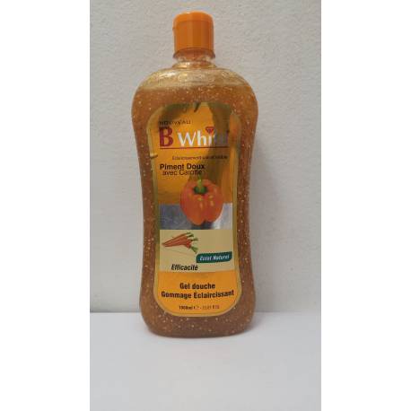 B white gel douche piment doux avec carotte