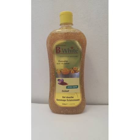 B white gel douche gommage au curcuma