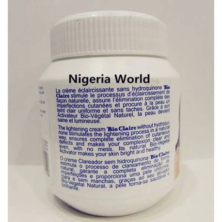 Bio claire crème éclaircissante